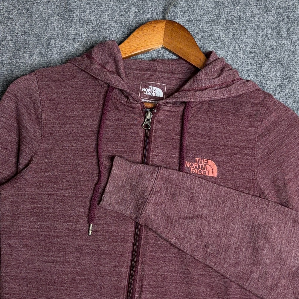 The North Face Full Zip Hoodie Womens Small Purple Athletic Jacket Lightweight